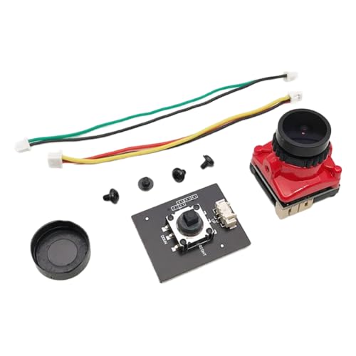 Suoumwa Einstellbarer OSD 1/1,8 "1800TVL Mini FPV Kamera 2,1 mm Objektiv für RC FPV Racing Drone- Unterstützt 5 V- 40-V-Strom- und Schalter PAL/NTSC Red Suoumwa Einstellbarer OSD 1/1,8 "1800TVL Mini FPV Kamera 2,1 mm Objektiv für RC FPV Racing Drone- Unterstützt 5 V- 40-V-Strom- und Schalter PAL/NTSC Red von Suoumwa