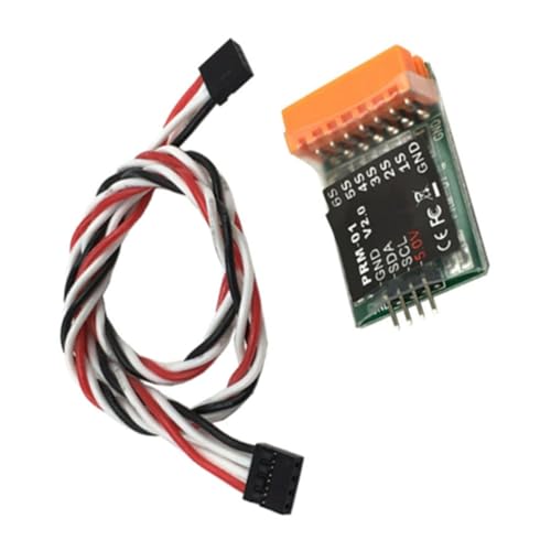 Suoumwa Flugzeug-Batteriespannung Telemetriemodul PRM-01-Display Funktioniert auf AT9S AT9S Pro AT10II mit R9DS R12DS von Suoumwa