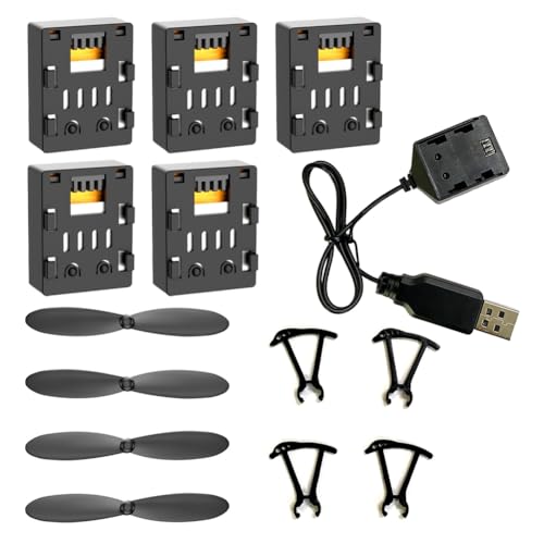 Suoumwa Für K04 RC Drone Quadcopter 3.7V 300mAh Tragbare Fernbedienung Ersatzteile Zubehör USB Propeller Schutzrahmen von Suoumwa