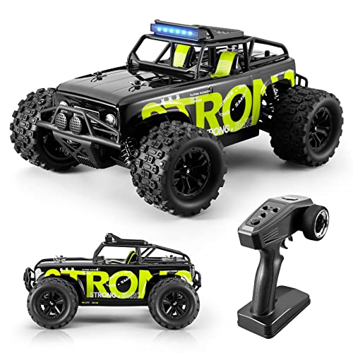 SupKonXi RC Auto Ferngesteuertes, 4WD Offroad Fahrzeug, 40 km/h Rennauto, 1:18 großer Monstertruck, 2.4GHz All Terrain RC Crawler, 2 Akku 60 Minuten, Spielzeugauto für Kinder Erwachsene von SupKonXi