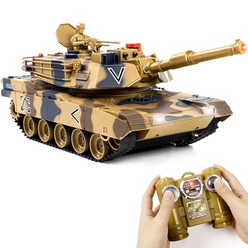 RC Panzer, Fernbedienung Panzer 1/24 Modellbau mit Schussfunktion, USA M1A2 Ferngesteuerter Kampfpanzer 2.4GHz RC Spielzeug, Panzer für Kinder ab 6 Jahren Jungen RC Panzer, Fernbedienung Panzer 1/24 Modellbau mit Schussfunktion, USA M1A2 Ferngesteuerter Kampfpanzer 2.4GHz RC Spielzeug, Panzer für Kinder ab 6 Jahren Jungen von Supdex