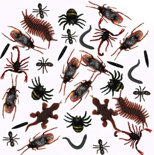 70 Stück Kunststoff Realistische Bugs, Pranks Simulation Spielzeug, Kakerlaken Spinnen Scorpions Geckoes Hundertfüßer Ameisen und Kleine Schlange für Halloween Gruselige Dekorationen Lieferungen 70 Stück Kunststoff Realistische Bugs, Pranks Simulation Spielzeug, Kakerlaken Spinnen Scorpions Geckoes Hundertfüßer Ameisen und Kleine Schlange für Halloween Gruselige Dekorationen Lieferungen von Supecesorio