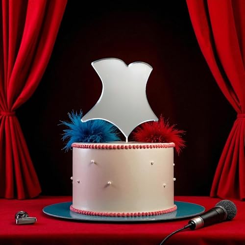 Deko Acryl Cake Topper Burlesque Mieder 10cm für Party Kuchen Deko Acryl Cake Topper Burlesque Mieder 10cm für Party Kuchen von Super Cool Creations