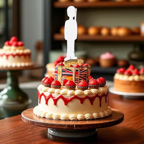 Guard-Kuchenaufsatz, silberfarben, spiegelnd, 10 cm von Super Cool Creations
