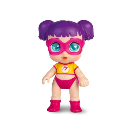 Super Cute Minipuppe - Sisi, 12 cm große, bewegliche Puppe mit Superheldinnenkostüm und Zubehör, geeignet ab 4 Jahren von SUPER CUTE LITTLE BABIES
