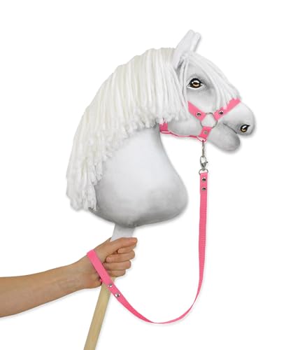 Eine Halteleine für EIN Steckenpferd aus Klebeband. Set ohne Pferd. Hobby Horse, pink. von Super Hobby Horse