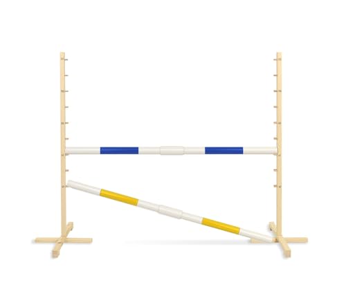 Hobby Horse 160cm Sprung-Hürde mit Zwei 50mm Balken - blau von Super Hobby Horse