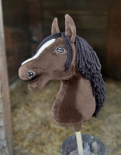 Hobby Horse Großes Pferd auf Stock Premium - Darkflamme A3 von Super Hobby Horse
