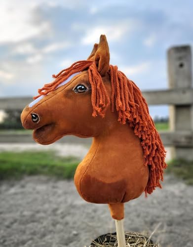 Hobby Horse Großes Pferd auf Stock Premium - Kastanie A3 von Super Hobby Horse