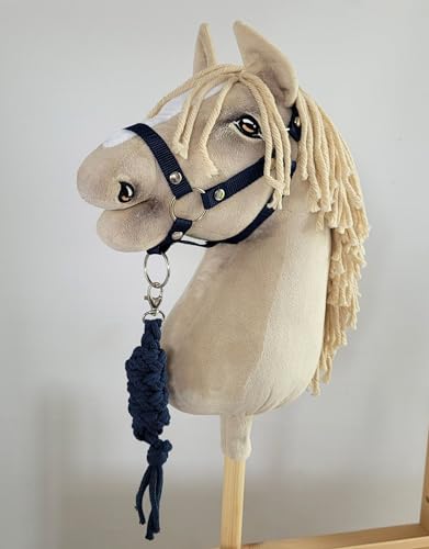 Hobby Horse Set Halfter A3 + Lanyard - Marineblau Kein Pferd enthalten von Super Hobby Horse