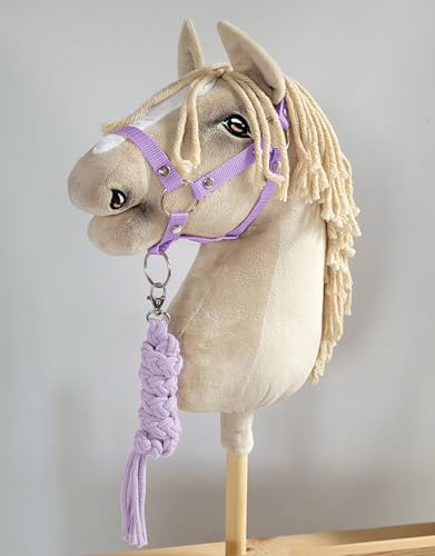 Hobby Horse Set Halfter A3 + Lanyard - violett Kein Pferd enthalten von Super Hobby Horse