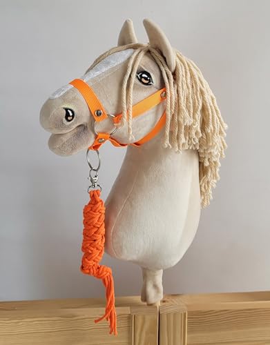 Hobby Horse Set: Kante A3 + Strick - neon-orange von Super Hobby Horse