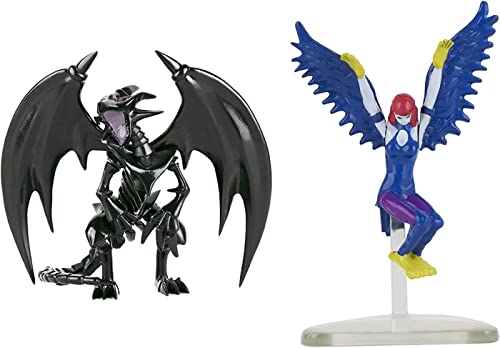 Super Impulse 5502C Yu-Gi-Oh sehr detaillierte 9,5 cm bewegliche Figuren. Set enthält Harpie Lady und Red Eyes Black Dragon von Super Impulse