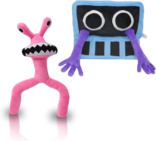 Rainbow Friends Plüsch Roblox - Süße Plüschpuppe Spielzeug, Geschenke für Kinder, Party, Halloween, Weihnachten, Thanksgiving (2 Stück) von Super JAKES