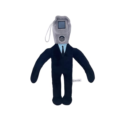 Super JAKES Skibidi Toiletten-Plüschtier,lustige gefüllte Anime-Skibidi-Toiletten-Plüschpuppen,Sammlergeschenke für Kinder,Fans und Erwachsene zum Geburtstag(CCTV-man) von Super JAKES