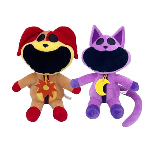 Super JAKES 2pcs Smiling Critters Plush Toy, CatNap Plush Smiling Critters Cartoon Stuff Dolls for Game Fans Favors Preferred Gifts for Kids Toddler Birthday von Super JAKES