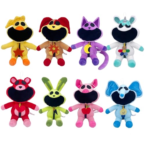 Super JAKES 8pcs Smiling Critters Plush Toy, CatNap Plush Smiling Critters Cartoon Stuff Dolls for Game Fans Favors Preferred Gifts for Kids Toddler Birthday von Super JAKES