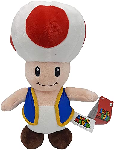 Nintendo Super Mario-Kong-Luigi-Toad-Yoshi,Plush,Soft Toys,5 Characters Available! (Toad :32cm) von Nintendo