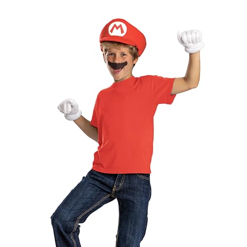 Super Mario Bros. Mario Costume Accessory, Officially Licensed by Disguise, Comfortable Fit and Detailed Design, One Size Child Super Mario Bros. Mario Costume Accessory, Officially Licensed by Disguise, Comfortable Fit and Detailed Design, One Size Child von Super Mario Bros.
