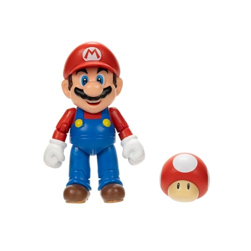 Nintendo Super Mario Actionfigur Mario, mit Power-Up-Pilz, 10,2 cm, ab 3 Jahren Nintendo Super Mario Actionfigur Mario, mit Power-Up-Pilz, 10,2 cm, ab 3 Jahren von SUPER MARIO