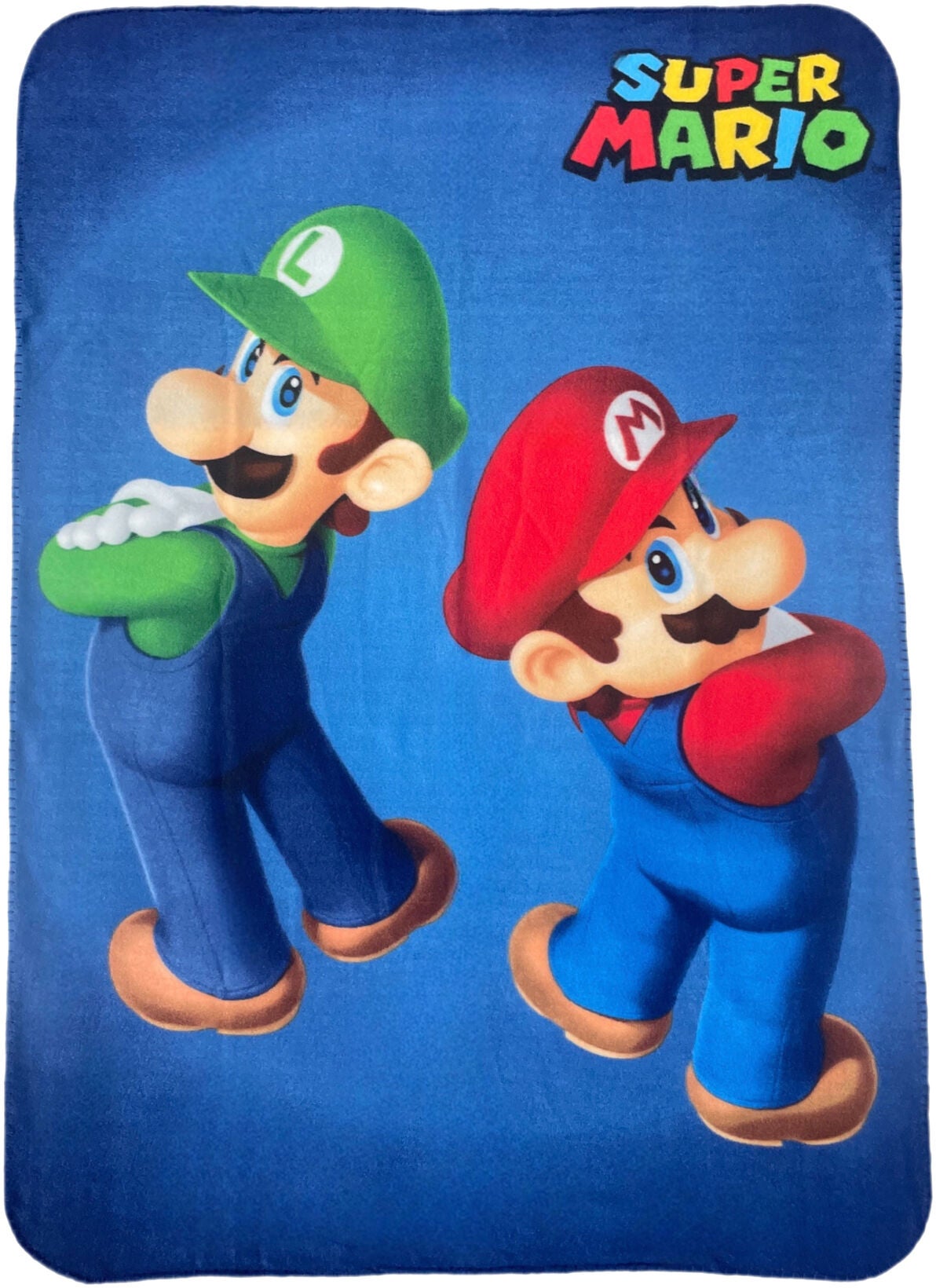 Nintendo Super Mario Fleecedecke, Blau von Super Mario