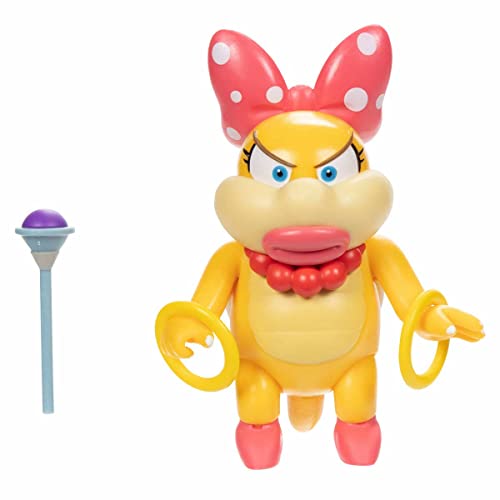 SUPER MARIO World of Nintendo 41543 Wendy Koopa mit Zauberstab, 10,2 cm von SUPER MARIO
