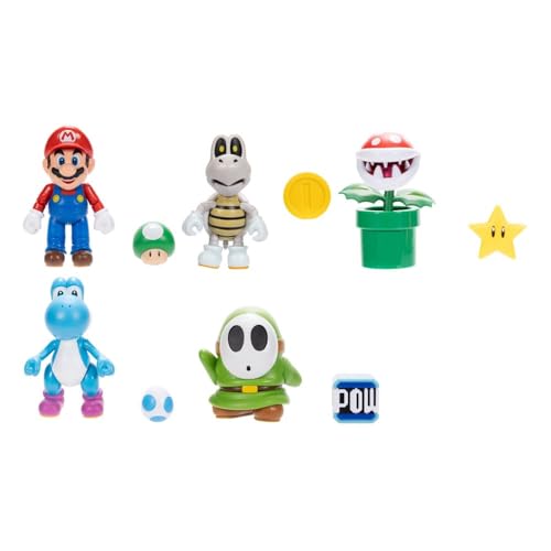 Super Mario 10,2 cm große Actionfigur, 4 Stück Super Mario 10,2 cm große Actionfigur, 4 Stück von Super Mario