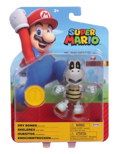Super Mario 4 Zoll Actionfigur Dry Bones mit Münze Super Mario 4 Zoll Actionfigur Dry Bones mit Münze von Jakks Pacific
