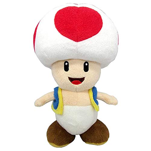 Super Mario AC04 Toad Sanei Offizielles Lizenzprodukt aus Plüsch, Mehrfarbig von Super Mario