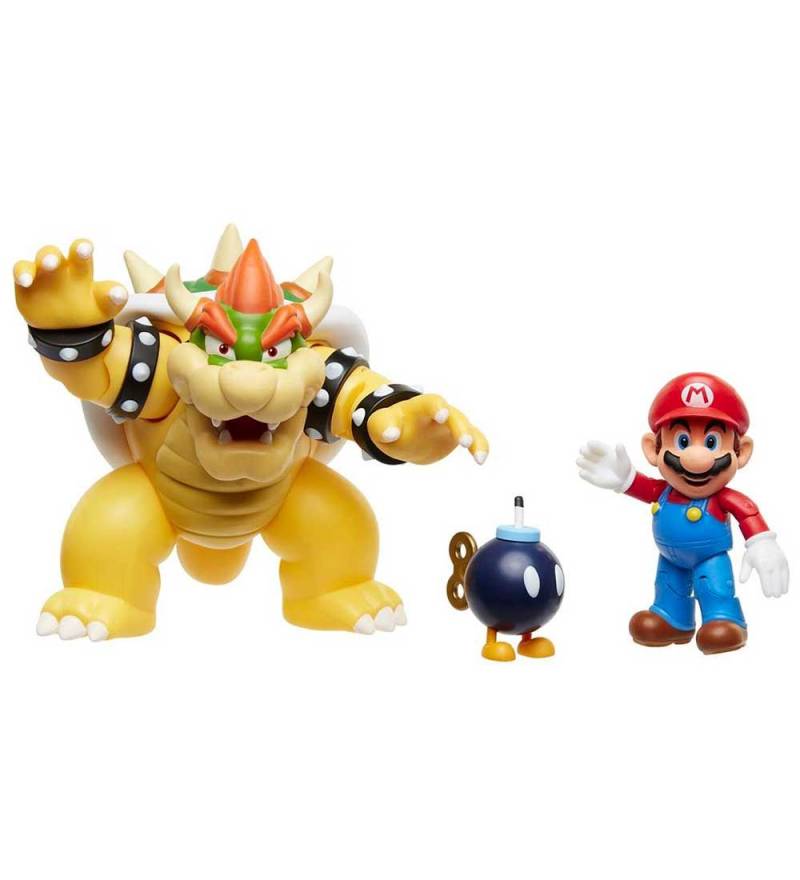Super Mario Figuren - Super Mario - Mario vs. Bowser - Super Mario - One Size - Spielzeugfiguren Super Mario Figuren - Super Mario - Mario vs. Bowser - Super Mario - One Size - Spielzeugfiguren von Super Mario