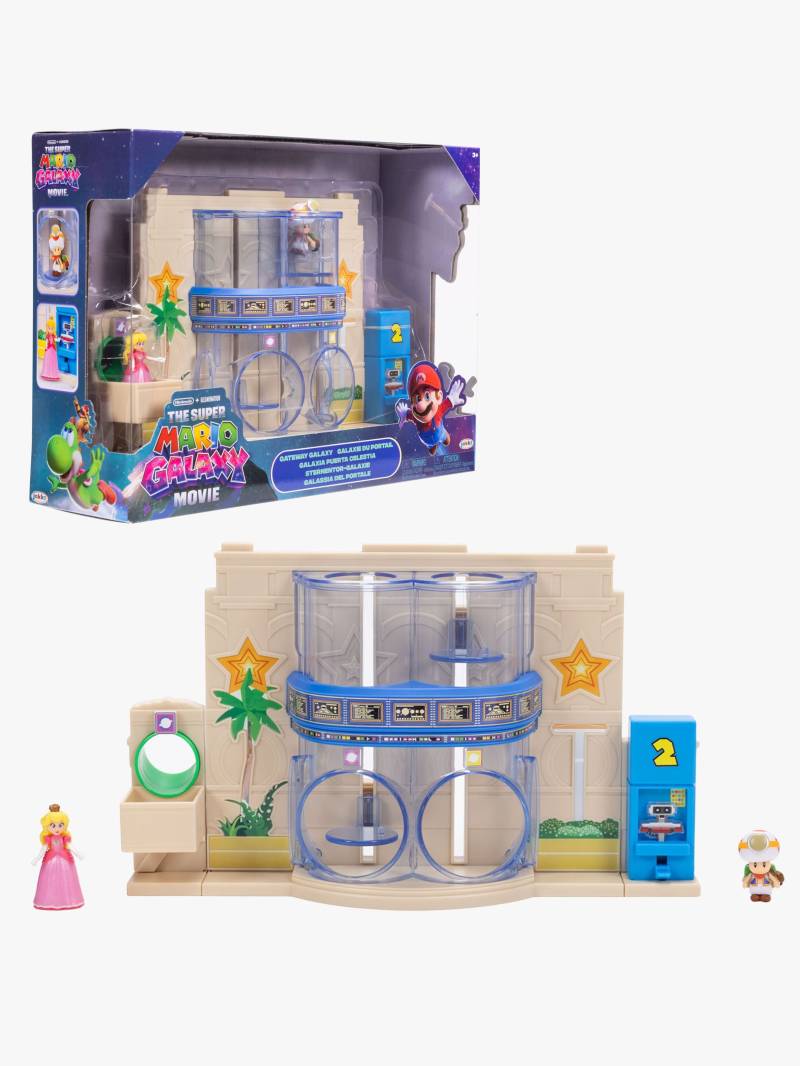 Super Mario Galaxy Movie Spielset Gateway Galaxy Diorama von Super Mario