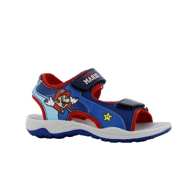 Super Mario Kinder Sandalen, Navy/Red, 26 von Super Mario