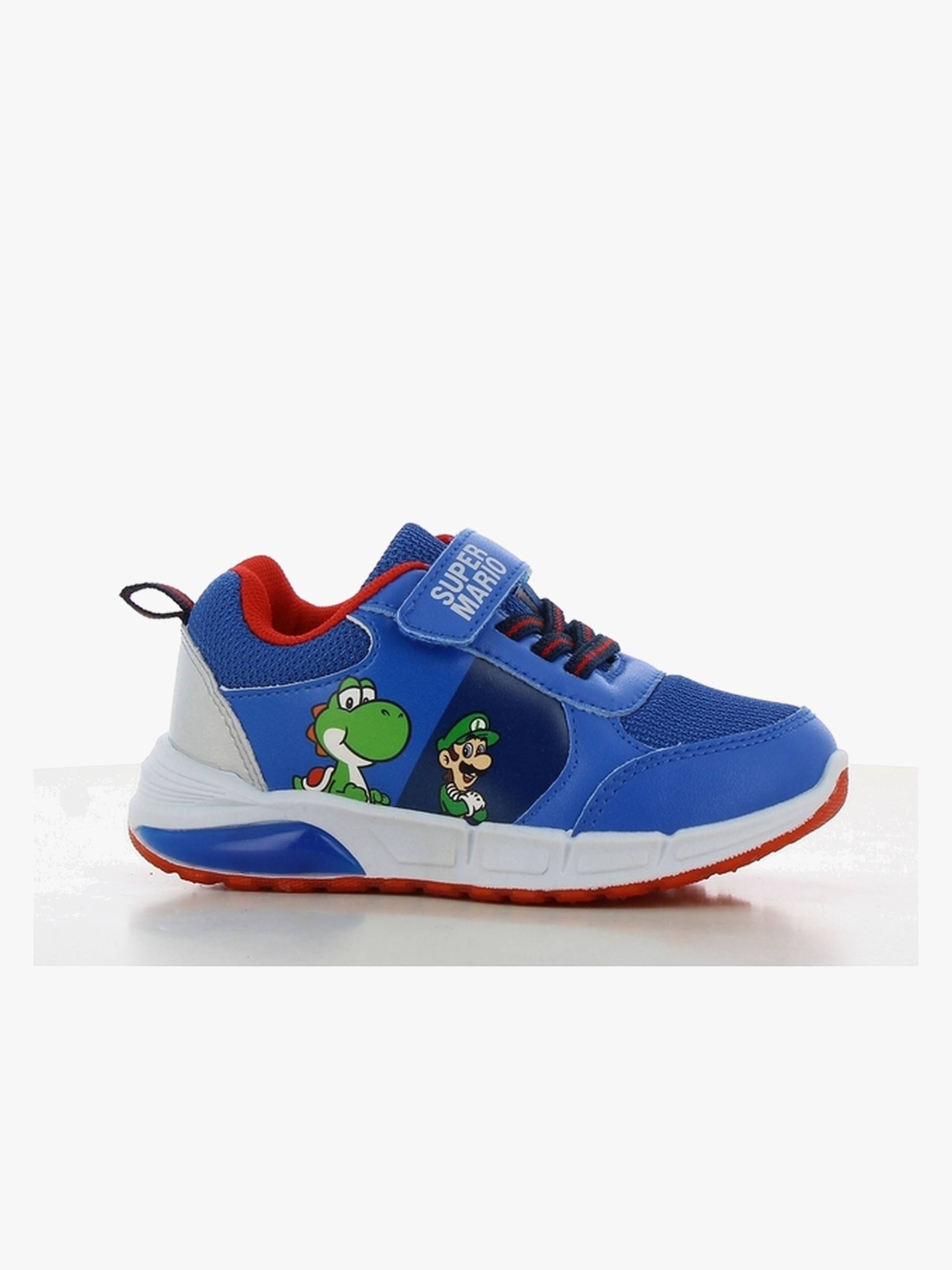 Super Mario Kinder Sneaker, Cobalt Blue/Silver, 24, Kinderschuhe von Super Mario