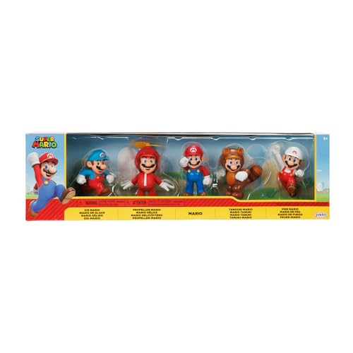 Super Mario Nintendo Figuren 5er Set Only Mario, 6,5 cm von Super Mario