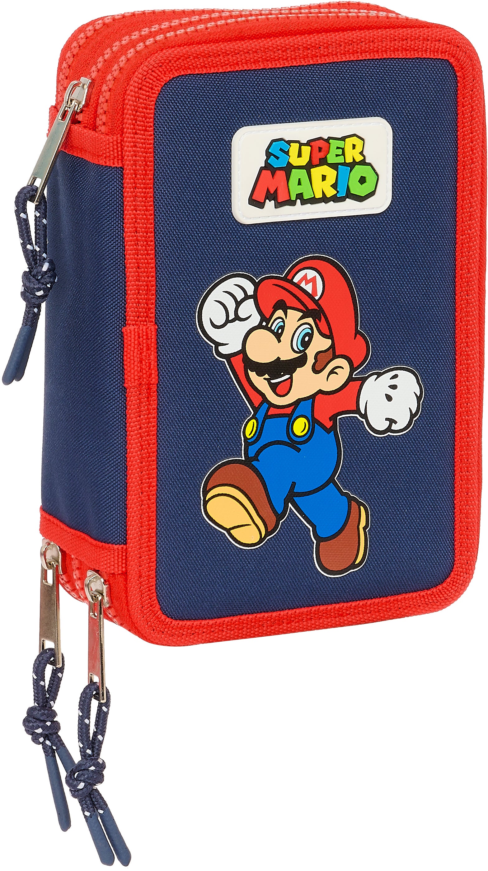 Super Mario World Dreifach-Federmäppchen, Blau Super Mario World Dreifach-Federmäppchen, Blau von Super Mario