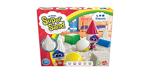 Super Sand 383324.008 Goliath Classic-magischer Sandburgen im Kinderzimmer-Empfohlen ab 4 Jahren, Weiß von Super Sand