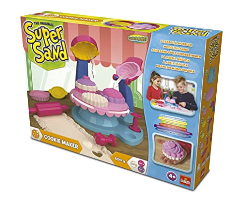 Goliath 83289 - Super Sand Cookie Maker, bunte Kekse aus Spiel-Sand backen, vielseitige Backformen für kleine Meisterbäcker, tolle Leckereien zaubern, ab 4 Jahren von Goliath