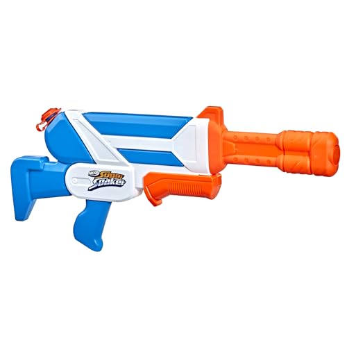 Nerf Super Soaker Twister Water Blaster, 2 Twisting Streams of Water, Pump to Fire, Outdoor Water-Blasting Fun, Multicolor (F3884) von Super Soaker