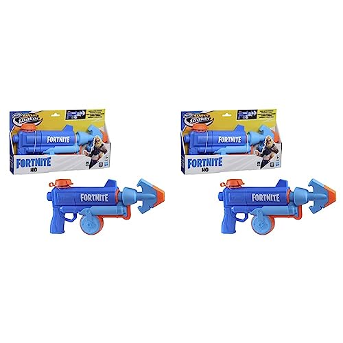 Super Soaker 5010993898794 Nerf Fortnite HG Water Blaster, Pump-Action Soakage, Outdoor Summer Games for Teens, Adults, Multi (Packung mit 2) von Super Soaker