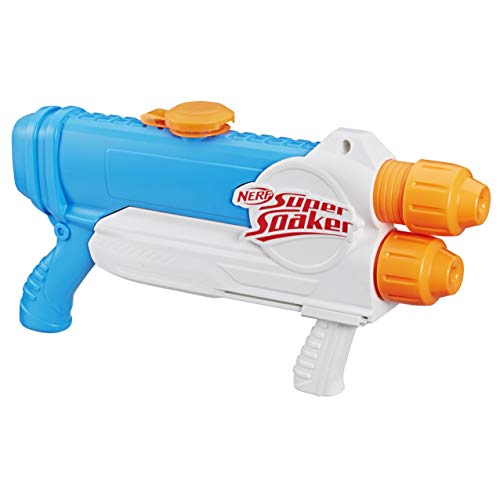 Super Soaker Barracuda Wasserpistole Zwei Wasserstrahlen großer 1L Wassertank einfaches Auffüllen von NERF