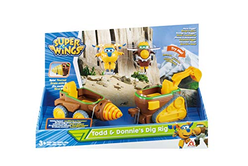 Super WingsAlpha Group Co, Ltd Super Wings Todd's Dig Rig Transform-A-Bot 2 EU720840B Mehrfarbig von Super Wings