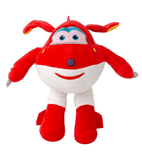 Super Wings 26 cm Flugzeug Plüschfiguren Kuscheltiere zum Sammeln , Spielen und Knuddeln, Jett, Jerome, Dizzy oder Donnie für Mädchen und Jungen (Jett, rot Super Wings 26 cm Flugzeug Plüschfiguren Kuscheltiere zum Sammeln , Spielen und Knuddeln, Jett, Jerome, Dizzy oder Donnie für Mädchen und Jungen (Jett, rot von Super Wings