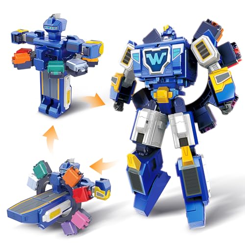 Super Wings 3-in-1 World Space Verwandelnder Roboter mit den Mini Figuren Jett und Dizzy, Verwandlungsspielzeug für Jungen und Mädchen ab 3 Jahren, blau Super Wings 3-in-1 World Space Verwandelnder Roboter mit den Mini Figuren Jett und Dizzy, Verwandlungsspielzeug für Jungen und Mädchen ab 3 Jahren, blau von Super Wings
