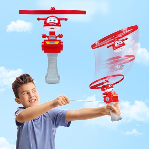 Super Wings Fliegendes Spielzeug, Jett Fliegendes Spielzeug für Kinder, Draußen Spaß Flying Disc Launcher Spielzeug, Flugzeug Draußen Fliegen Spielzeug für Kinder Jungen Mädchen 3 4 5 6 7 8 Jahre alt Super Wings Fliegendes Spielzeug, Jett Fliegendes Spielzeug für Kinder, Draußen Spaß Flying Disc Launcher Spielzeug, Flugzeug Draußen Fliegen Spielzeug für Kinder Jungen Mädchen 3 4 5 6 7 8 Jahre alt von Super Wings