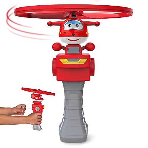 Super Wings High Flying Jett , Aerial Jett Disc Launcher ,Pull Cord and and make Jett Fly! von Auldey