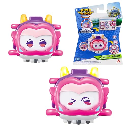 Super Wings Super Ellie Pet 2 inch mit schaltbarem Gesichtsausdruck, mit Blitzeffekt, tragbar, Jungen und Mädchen Spielzeug für 3 4 5 6 7 8 Jahre alt Super Wings Super Ellie Pet 2 inch mit schaltbarem Gesichtsausdruck, mit Blitzeffekt, tragbar, Jungen und Mädchen Spielzeug für 3 4 5 6 7 8 Jahre alt von Super Wings