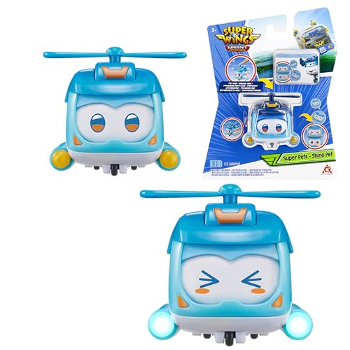 Super Wings Super Shine Pet 2 inch, mit schaltbarem Gesichtsausdruck, mit Blitzeffekt, tragbar, Jungen und Mädchen Spielzeug für 3 4 5 6 7 8 Jahre alt Super Wings Super Shine Pet 2 inch, mit schaltbarem Gesichtsausdruck, mit Blitzeffekt, tragbar, Jungen und Mädchen Spielzeug für 3 4 5 6 7 8 Jahre alt von Super Wings