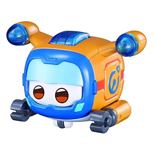 Super Wings EU750412 - Transformations-Flugzeugwelpe Super Pet Donnie, ca. 15,4 cm große Spiel-Figur für Kinder, Spielzeug-Flugzeug mit Bewegungs- und Leuchtfunktion, Gelb Super Wings EU750412 - Transformations-Flugzeugwelpe Super Pet Donnie, ca. 15,4 cm große Spiel-Figur für Kinder, Spielzeug-Flugzeug mit Bewegungs- und Leuchtfunktion, Gelb von Super Wings