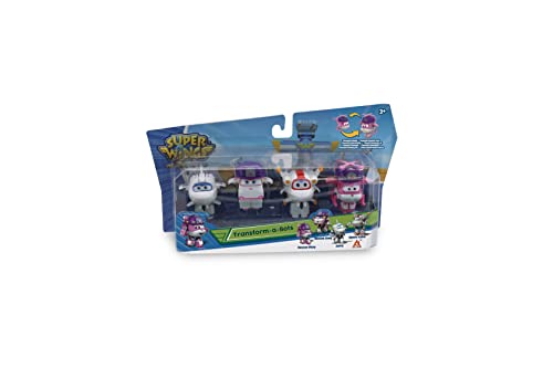 Super Wings Transform-A-Bots 4pk-Rescue Dizzy, Rescue Zoey, Astra, Space Astro Spielfiguren Transformer, verwandelbare Spielflugzeuge und Roboterfiguren, Spielzeug für Kinder ab 3 Jahren – 5 cm Super Wings Transform-A-Bots 4pk-Rescue Dizzy, Rescue Zoey, Astra, Space Astro Spielfiguren Transformer, verwandelbare Spielflugzeuge und Roboterfiguren, Spielzeug für Kinder ab 3 Jahren – 5 cm von Super Wings