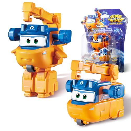 Super Wing Transformations-Flugzeug Marty, ca. 5 cm große Spiel-Figur für Kinder, Spielzeug-Flugzeug und Roboterfigur für Jungen und Mädchen ab 3 Jahren, Orange Super Wing Transformations-Flugzeug Marty, ca. 5 cm große Spiel-Figur für Kinder, Spielzeug-Flugzeug und Roboterfigur für Jungen und Mädchen ab 3 Jahren, Orange von Super Wings